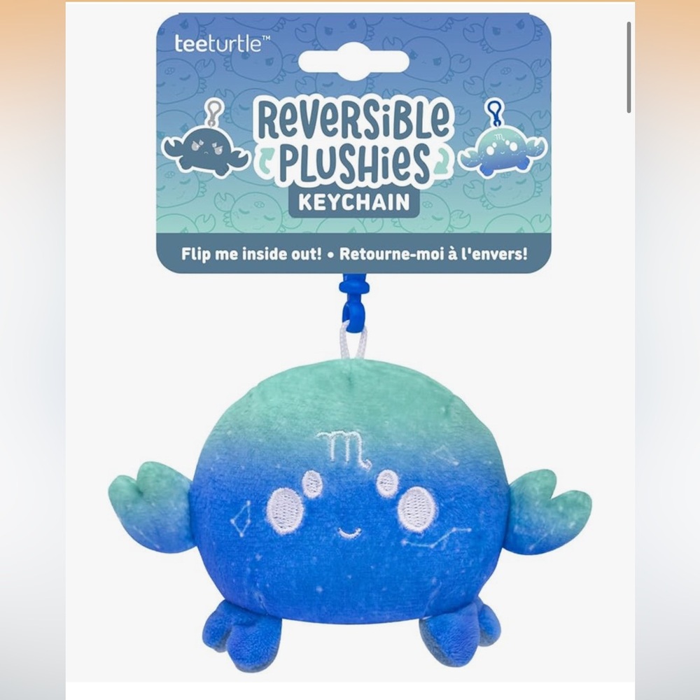 TeeTurtle Reversible Zodiac Scorpio Keychain ♏️